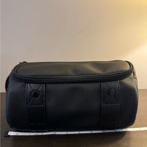Neiman Marcus Black Makeup Toiletry Travel Bag 9” x 4” x 4” NEW